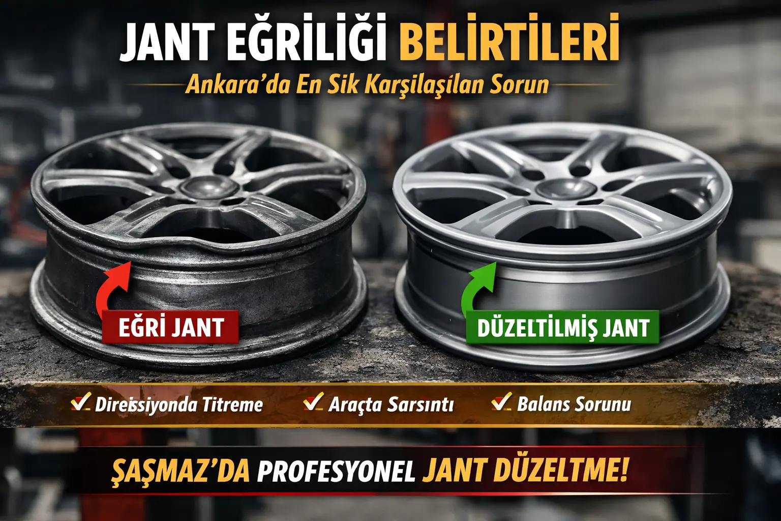 Jant Eğri Olduğu Nasıl Anlaşılır?